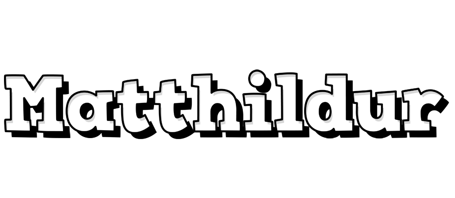 Matthildur snowing logo