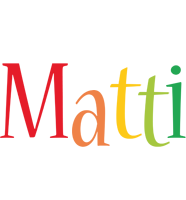 Matti birthday logo