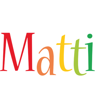 Matti birthday logo