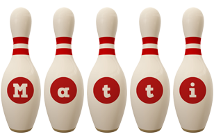 Matti bowling-pin logo