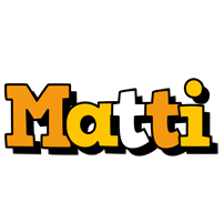 Matti cartoon logo