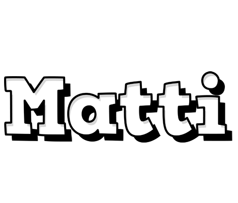 Matti snowing logo
