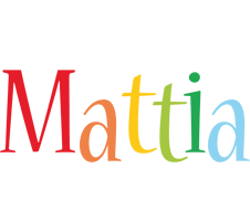 Mattia birthday logo