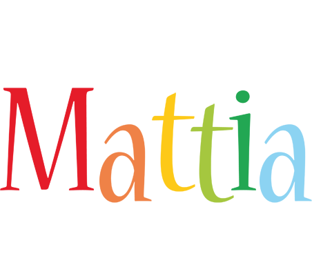 Mattia birthday logo