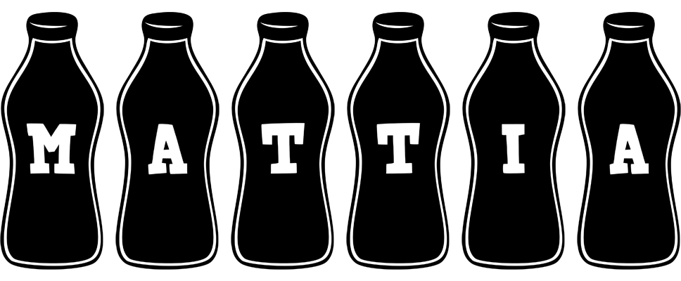 Mattia bottle logo
