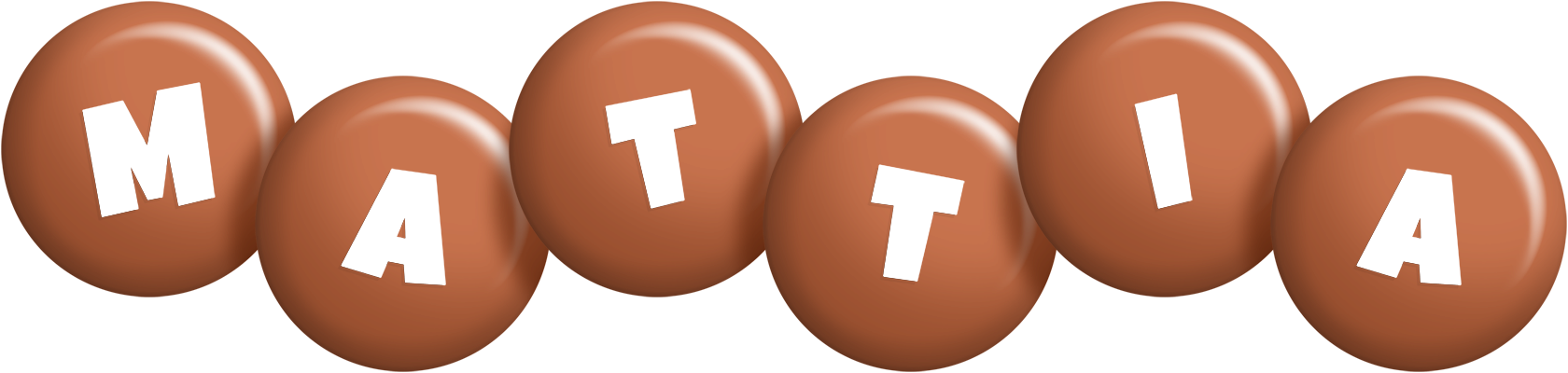 Mattia candy-brown logo