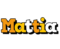 Mattia cartoon logo