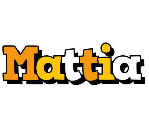 Mattia cartoon logo