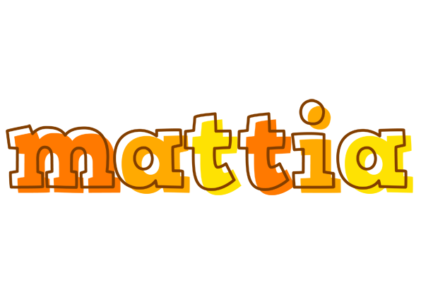 Mattia desert logo
