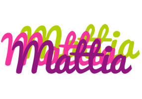 Mattia flowers logo