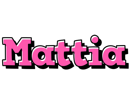Mattia girlish logo