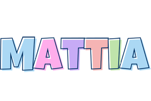 Mattia pastel logo