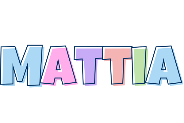 Mattia pastel logo