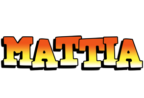 Mattia sunset logo