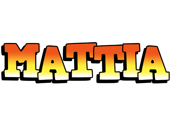 Mattia sunset logo
