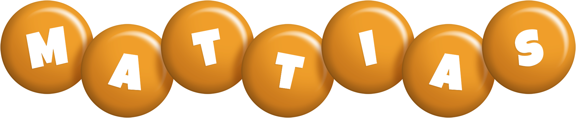 Mattias candy-orange logo
