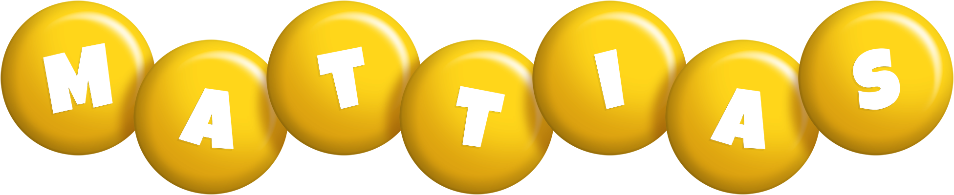 Mattias candy-yellow logo