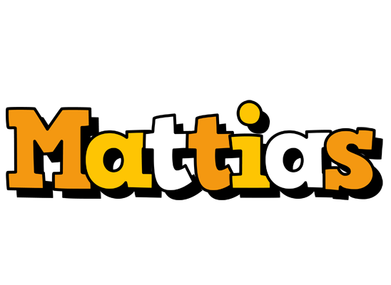 Mattias cartoon logo