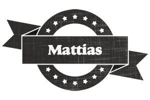 Mattias grunge logo