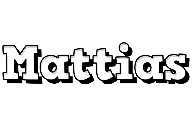 Mattias snowing logo