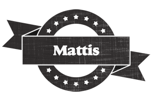 Mattis grunge logo