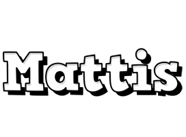 Mattis snowing logo