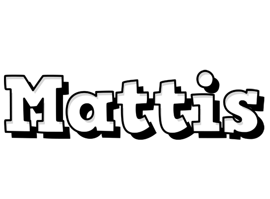 Mattis snowing logo