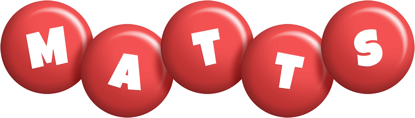 Matts candy-red logo