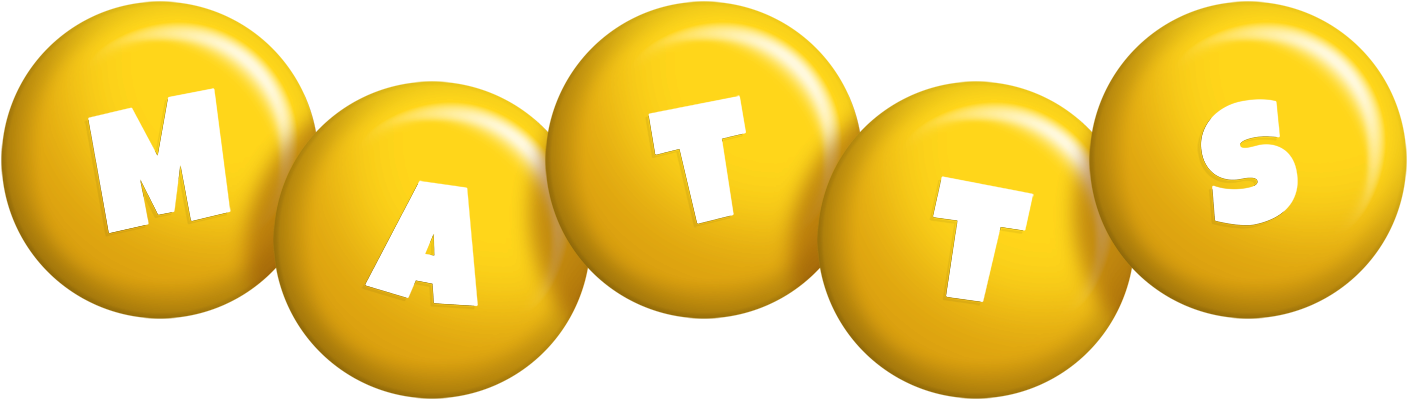 Matts candy-yellow logo