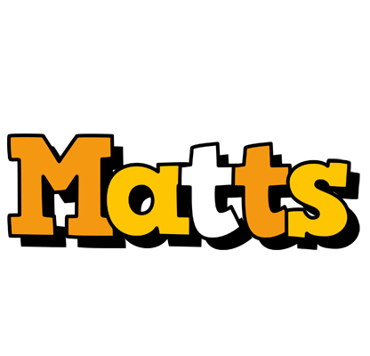 Matts cartoon logo