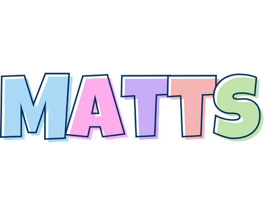 Matts pastel logo