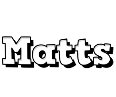 Matts snowing logo