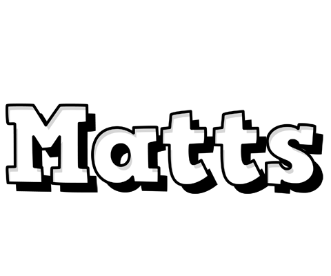 Matts snowing logo