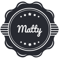 Matty badge logo