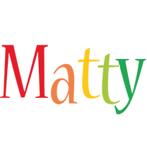 Matty birthday logo