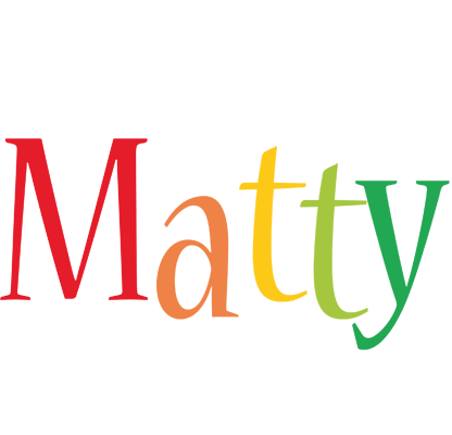 Matty birthday logo