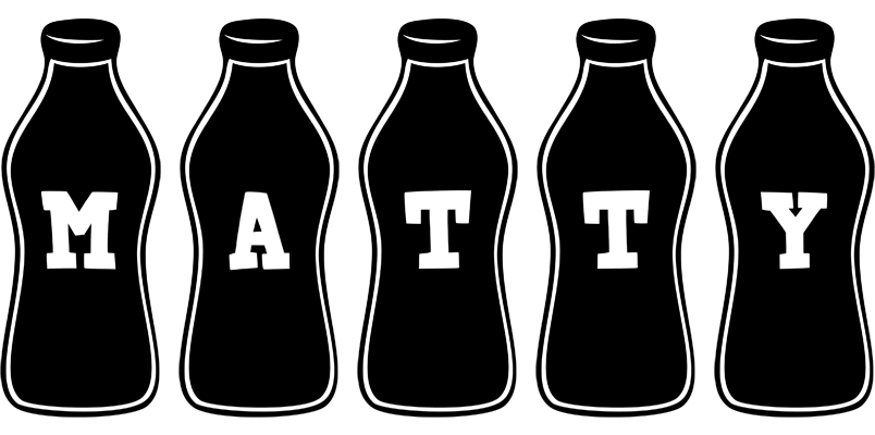 Matty bottle logo