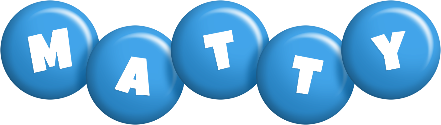Matty candy-blue logo