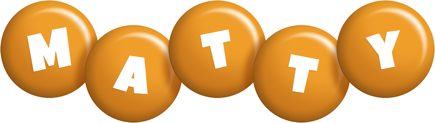 Matty candy-orange logo