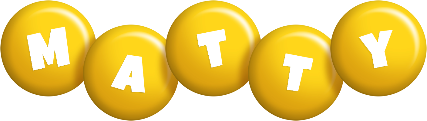 Matty candy-yellow logo