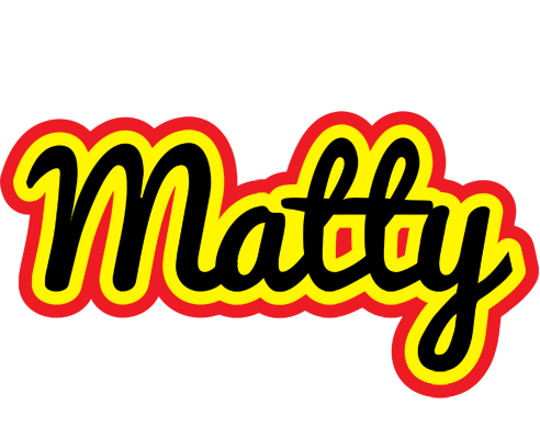 Matty flaming logo
