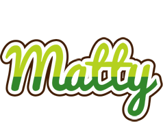 Matty golfing logo