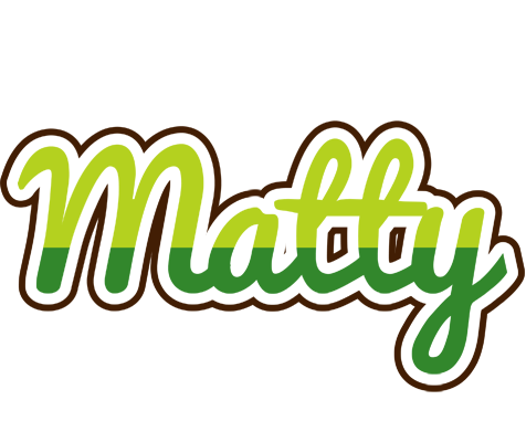 Matty golfing logo