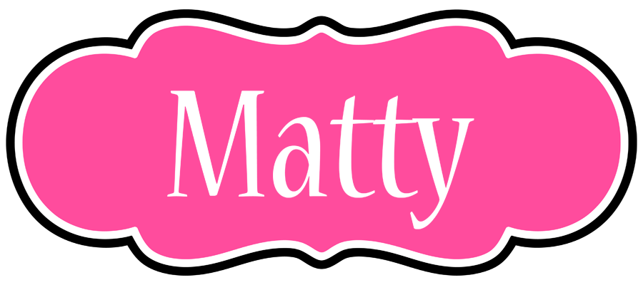Matty invitation logo