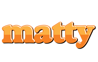 Matty orange logo