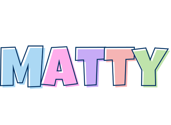 Matty pastel logo