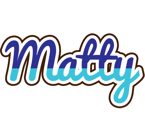 Matty raining logo