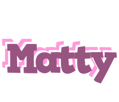 Matty relaxing logo