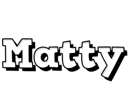 Matty snowing logo