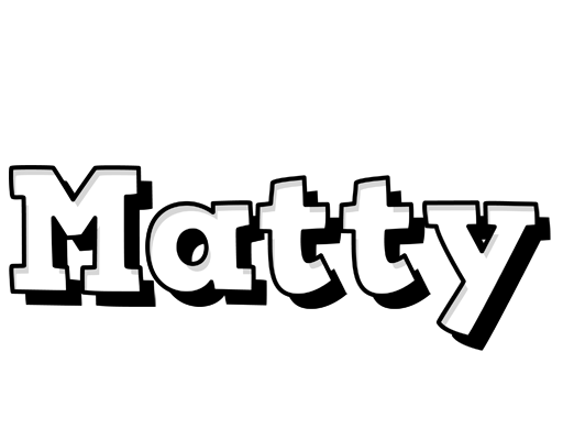 Matty snowing logo